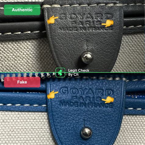 goyard mini anjou real vs fake|real Goyard bag code.